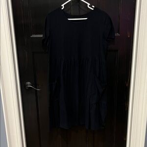 SHEIN Black Midi Dress